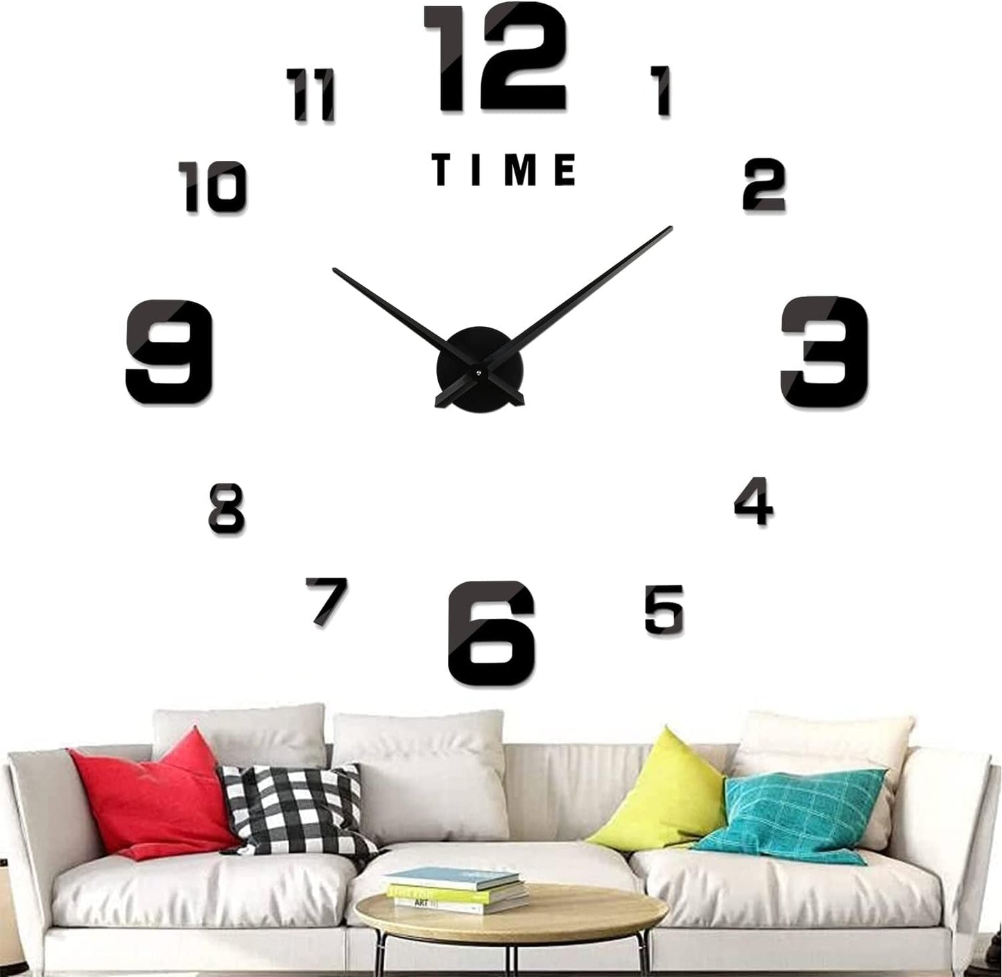 Modern Frameless 3D Wall Clock