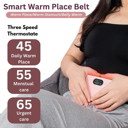Electric Period Cramp Massager Vibrating Heating Belt