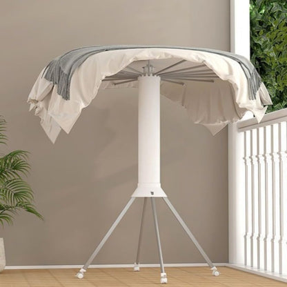 Foldable 360° Rotating Clothes Drying Rack – Space-Saving, Portable & Rust-Free