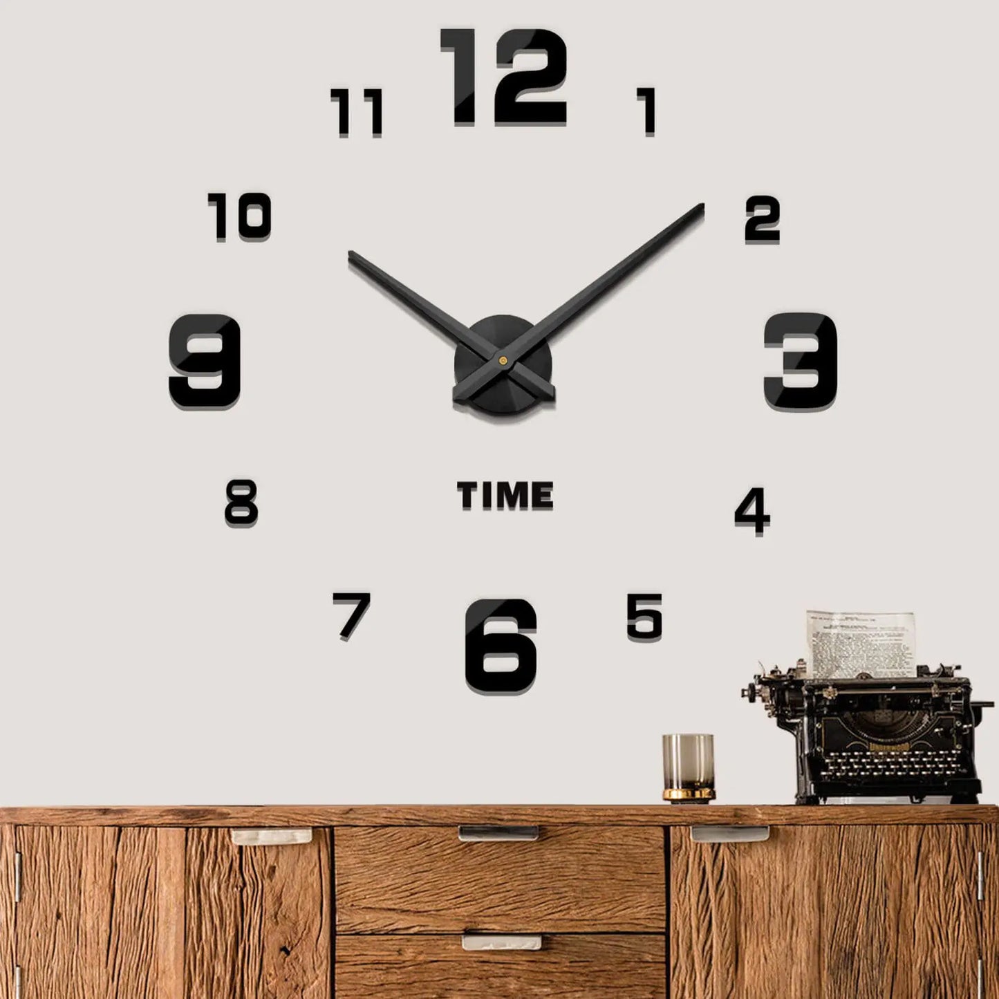 Modern Frameless 3D Wall Clock