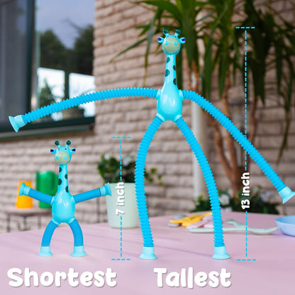 LED Giraffe Fidget Toys | Pop Tubes for Kids – 4 Pack